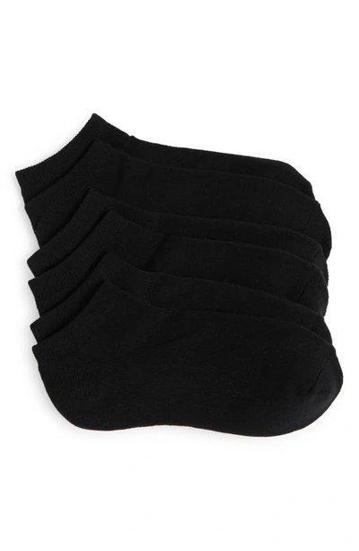 Nordstrom 3-pack Everyday Ankle Socks In Black