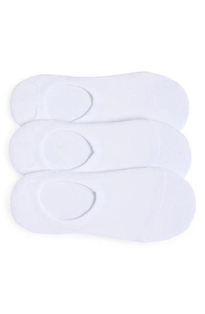 Nordstrom 3-pack Everyday No-show Socks In White