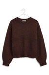 Madewell Wedge Sweater In Mulled Wine