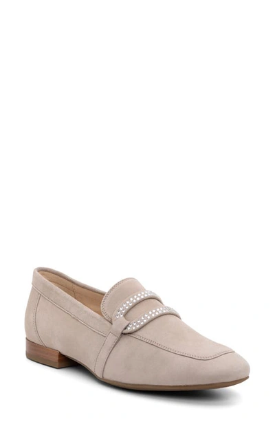 Ara Lynda Rhinestone Loafer In Sand