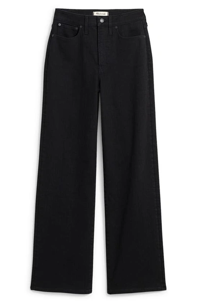 Madewell Curvy Perfect Vintage Wide Leg Jeans In Black Rinse Wash