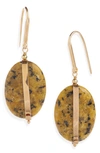 Isabel Marant Stones Drop Earrings In Yellow 10yw