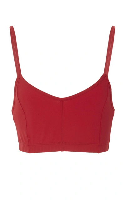 Live The Process Custom Mantra Corset Bra In Red