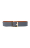 Maison Boinet Exclusive Leather Waist Belt In Grey