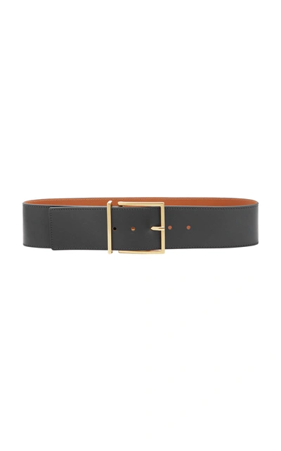 Maison Boinet Exclusive Leather Waist Belt In Black