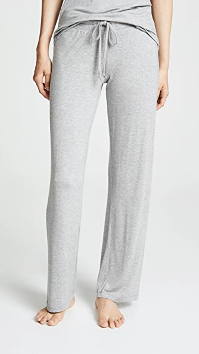 Pj Salvage Basic Long Pj Pants In Heather Gray