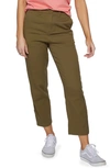 O'neill High Waist Cotton Chino Pants In Olive