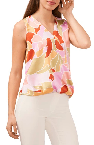 Halogen Surplice Sleeveless Top In Canyon Sunset Pattern