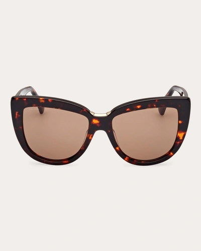 Max Mara Spark2 Acetate Cat-eye Sunglasses In Dark Havana