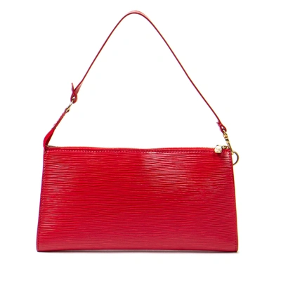 Pre-owned Louis Vuitton Accessory Pouch 24 In Red