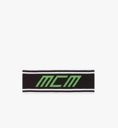Mcm Otor Logo Wool Headband In Black