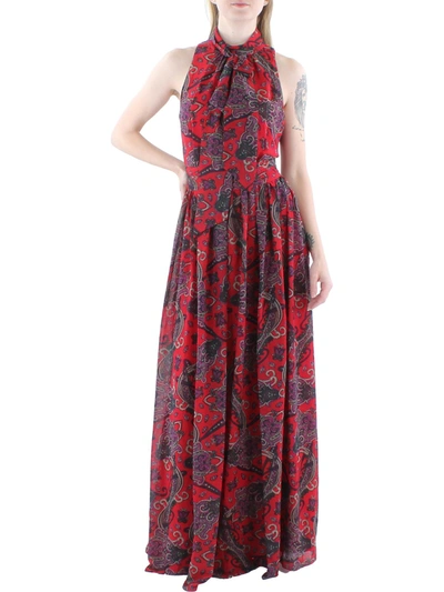 Lauren Ralph Lauren Womens Paisley Long Maxi Dress In Multi