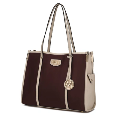 Mkf Collection By Mia K Kindred Vegan Leather Oversize Tote In Red