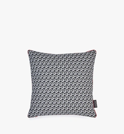 Mcm Cubic Monogram Cushion In Gray