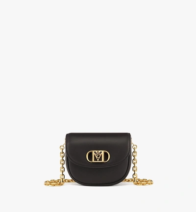 Mcm Mode Travia Chain Wallet In Spanish Leather In Black