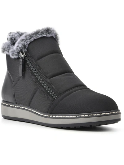 White Mountain Taurus Womens Faux Leather Trim Faux Shearling Winter & Snow Boots In Multi