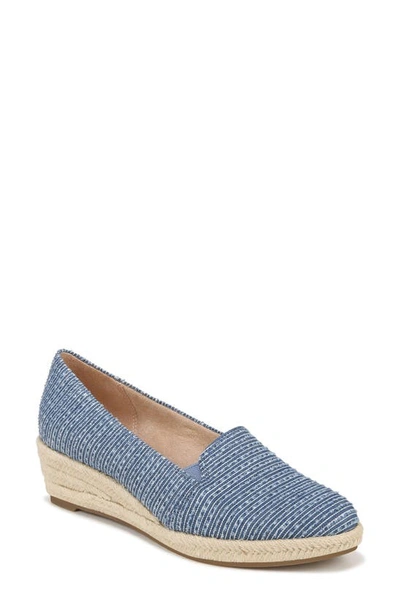 Lifestride Kamille Espadrille Wedge Slip-on In Midblue