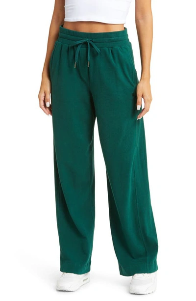 Sweaty Betty Serene Luxe Fleece Pants In Retro Green