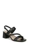 Lifestride Celia Sandal In Black Faux Leather