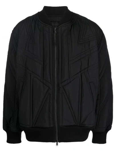 Y-3 Quilted Bomber Jacket In Black