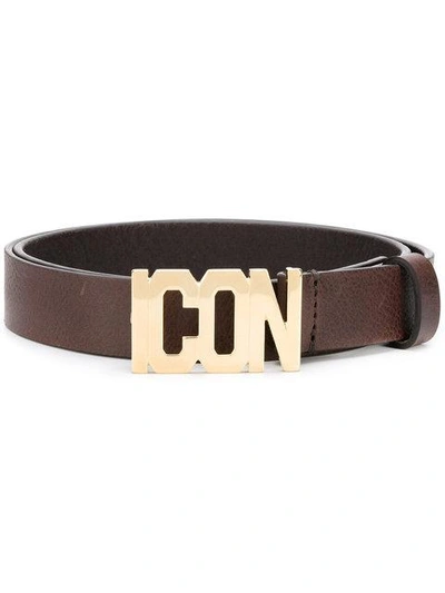 Dsquared2 Icon Buckle Belt - Brown