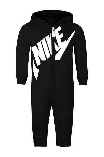 Nike All Day Play Hooded Romper In Trenchie