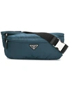 Prada Shell Belt Bag - Blue