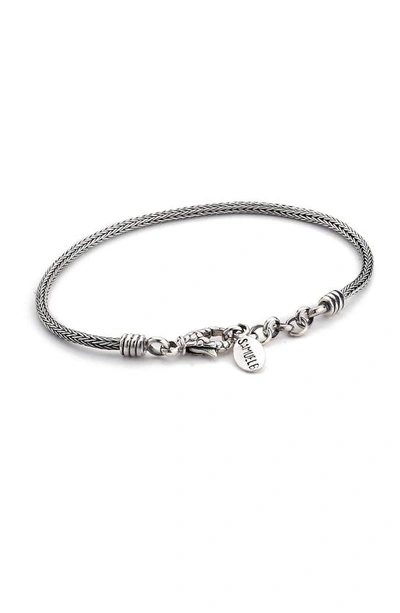 Samuel B. Sterling Silver Wheat Chain Bracelet In Metallic