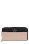 Kate Spade Staci Continental Wallet In Warm Beige Multi