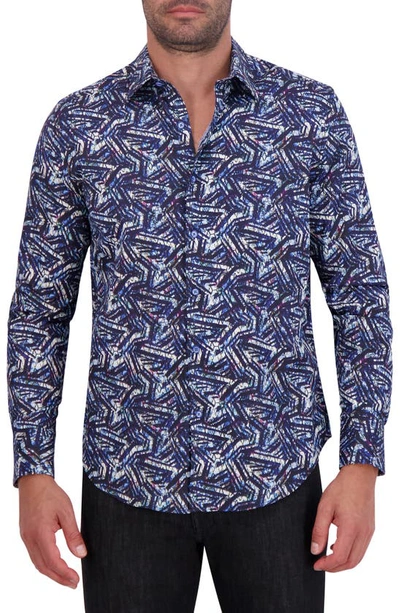 Robert Graham Morais Abstract Print Cotton Button-up Shirt In Multi