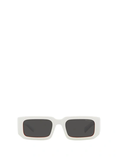 Prada Eyewear Sunglasses In Talc / Orange