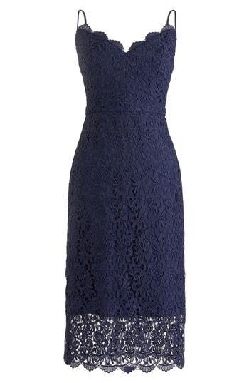 j crew navy lace dress