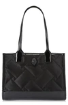 Kurt Geiger Recycled Quilted Small Shopper In Black