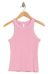 Gottex Rib Racer Tank In Dusty Pink