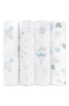 Aden + Anais 4-pack Classic Swaddling Cloths In White