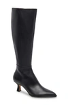 Dolce Vita Auggie Pointed Toe Knee High Boot In Black