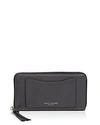 Marc Jacobs Recruit Continental Wallet In Shadow Gray/silver