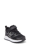 New Balance Kids' 650 Sneaker In Black/ Metallic Silver