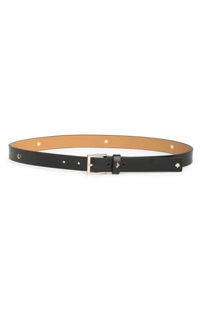 Kate Spade Spade Belt In Black