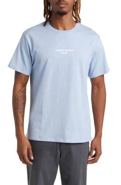Saturdays Surf Nyc Light Reflection Graphic T-shirt In Forever Blue