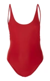 Haight Thin Strap One Piece Suit In Red