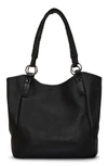 Vince Camuto Baile Leather Tote In Black