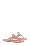 Tory Burch Miller Knotted Pavé Knotted Sandal In Malva