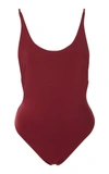 Haight Thin Strap One Piece Suit In Burgundy