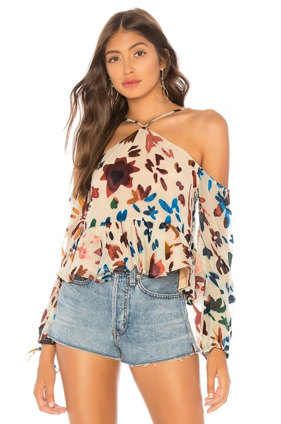 Tularosa Syrah Blouse In Multi. In Ombre Floral