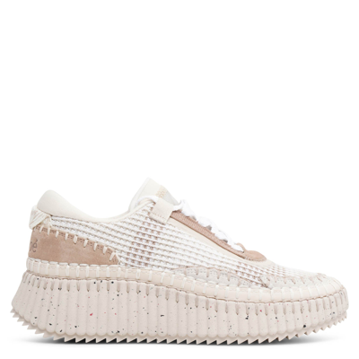 Chloé Nama Beige Sneakers In Neutrals