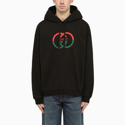 Gucci Black Cotton Sweatshirt With Logo