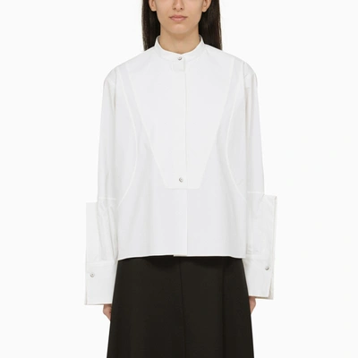 Jil Sander Women's Cotton Shirt With Details In White