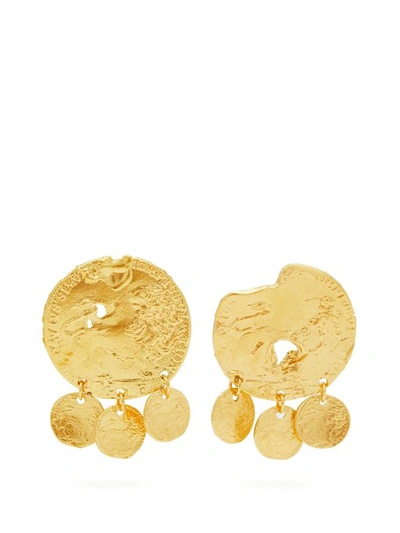 Alighieri Baby Lion 24kt Gold-plated Earrings