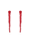 Simone Rocha - Beaded Tassel Drop Earrings - Womens - Red